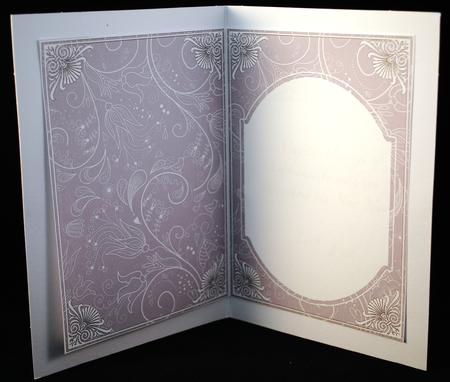 Silver Little Birdy Fashion Base 7x5in Folded Insert by Yvonne Middleton