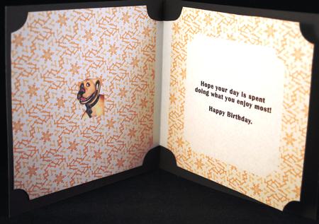 Mans Best Friend Mister Dog Birthday 2 Insert by Yvonne Middleton