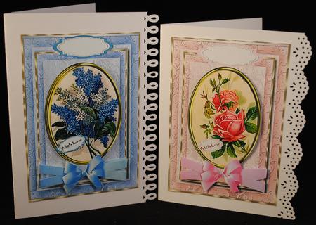 Two Lovely Flower Toppers  by Yvonne Middleton