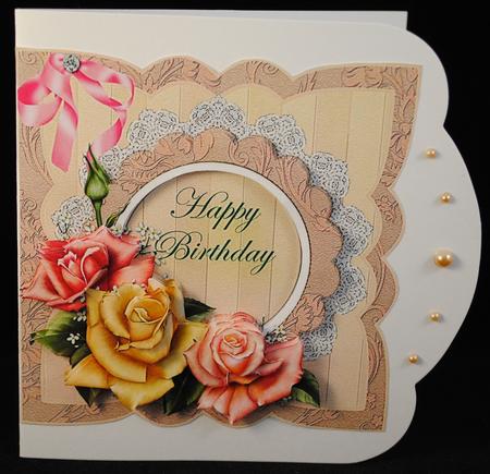 Edwardian Rose for a Happy Birthday by Yvonne Middleton