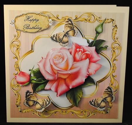 Pink Rose 8x8 Mini Kit by Yvonne Middleton