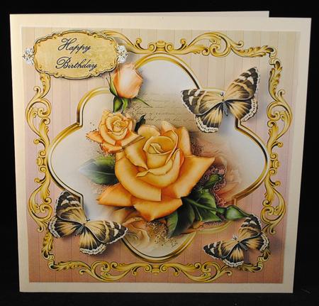 Golden Mirrored Rose 8x8 Mini Kit by Yvonne Middleton