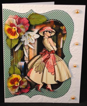 Sweet May Female Card by Yvonne Middleton
