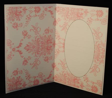 Pink Damask Paper Insert 2 by Yvonne Middleton
