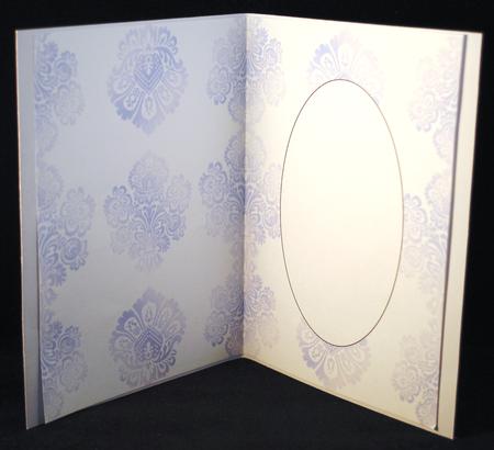 Damask Wedding Blue Insert by Yvonne Middleton