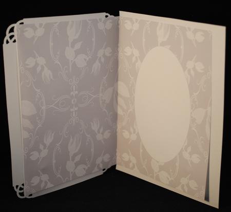 Shadow Roses Grey White Insert by Yvonne Middleton