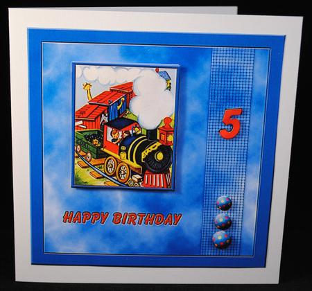 The Animal Train Age Card by Yvonne Middleton