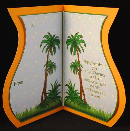 Insert for Birthday Jungle Topper Theme by Yvonne Middleton