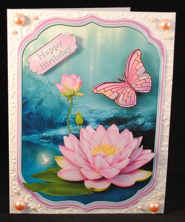 Pink Lotus Shaped Topper by Yvonne Middleton