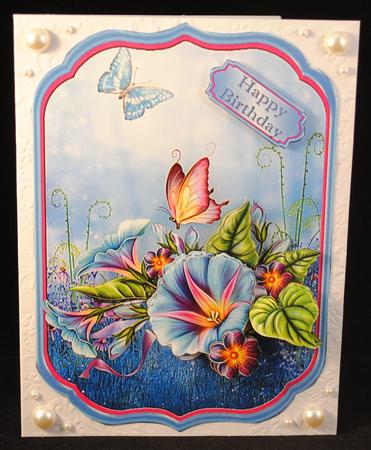 Morning Glory Shaped Topper by Yvonne Middleton