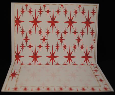 Red Stars on White Insert,with Border by Yvonne Middleton