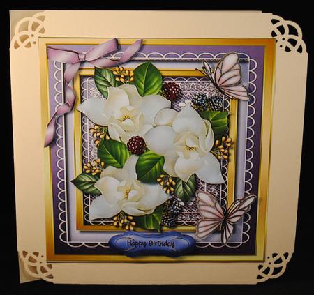 Lovely Magnolias , Fruit and Butterflys by Yvonne Middleton