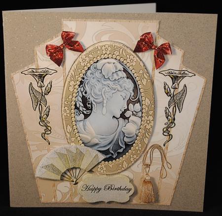 Art Deco Frame Vintage Cameo by Yvonne Middleton