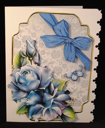 Beautiful Pale Blue Rose Topper by Yvonne Middleton