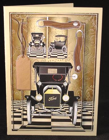 Male Card Vintage Ford by Yvonne Middleton