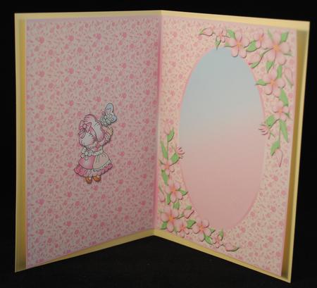 Pink Bonnet Girls 7x5 Insert by Yvonne Middleton