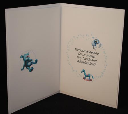 Baby Boy Vintage Insert with Verse by Yvonne Middleton