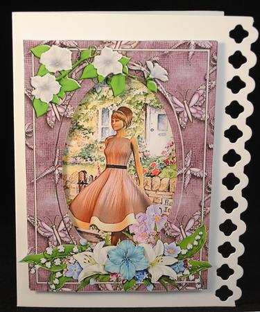 Rose Cottage Thoughtful Girl by Yvonne Middleton