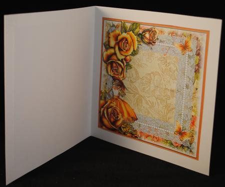 Insert to Compliment the Orange Silk Dress by Yvonne Middleton