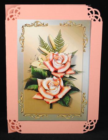 Classic Peach Roses by Yvonne Middleton