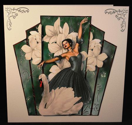 Art Deco Frame Belle Ballerina by Yvonne Middleton