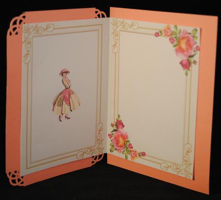 Lady Flowers and Butterflies Insert by Yvonne Middleton