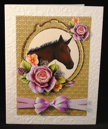 Bay Foal Amongst the Roses by Yvonne Middleton