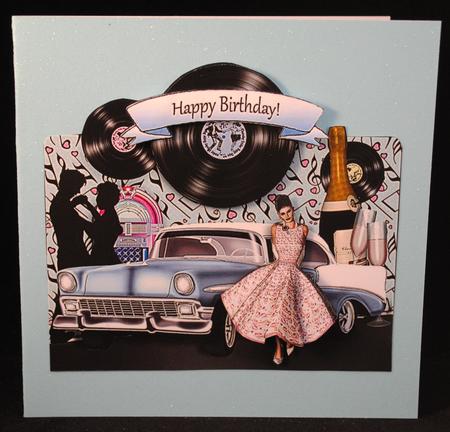 Oldies Celebrate Blue Topper by Yvonne Middleton