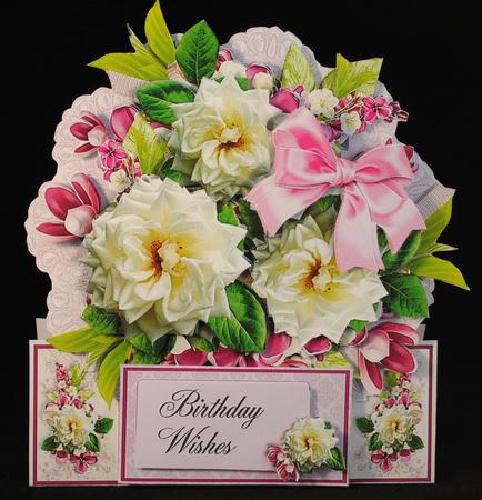 Roses & Posies Stand Alone Easel Kit - Peppermint Pink by Yvonne Middleton