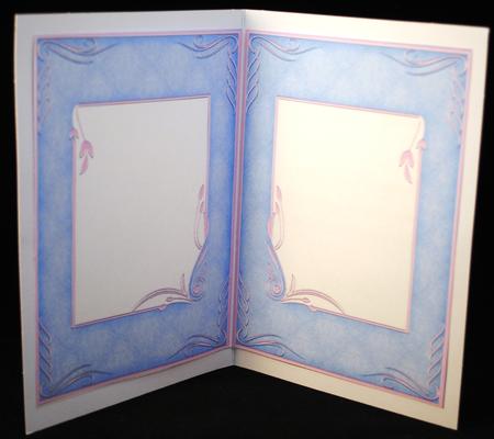 A5 Art Deco Incert ( Mid Blue ) by Yvonne Middleton