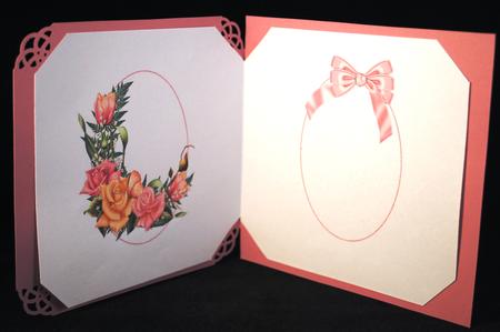 Tulips and Roses on Ruffle Mat Pyramid Insert by Yvonne Middleton
