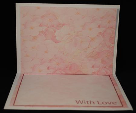 Lovely Red Hydrangea Flower Insert by Yvonne Middleton