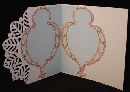 Brown Velvet - Art Deco Frame Shaped Insert by Yvonne Middleton