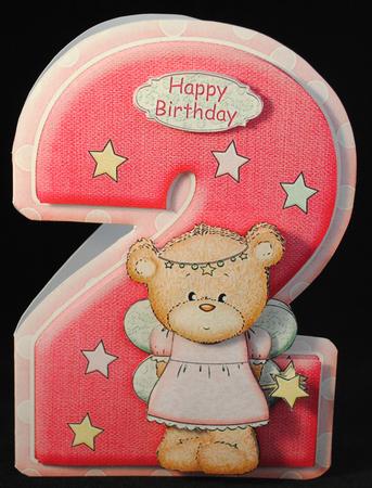 Age 2 Fairy Bella Shape Card & Decoupage Mini Kit by Yvonne Middleton