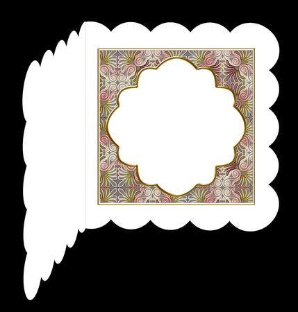 Silver Metal Fleur 7in x 7in Square Insert Panel by Yvonne Middleton