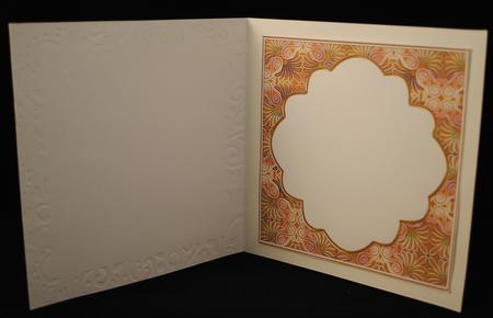 Gold Metal Fleur 7in x 7in Square Insert Panel by Yvonne Middleton