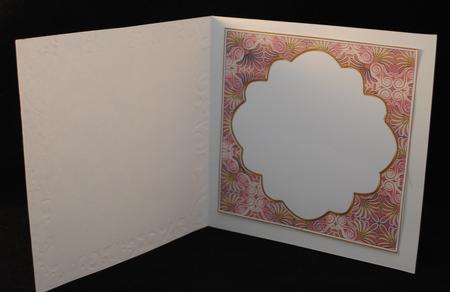 Dpink Metal Fleur 7in x 7in Square Insert Panel by Yvonne Middleton