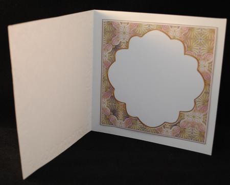 Cream Metal Fleur 7in x 7in Square Insert Panel by Yvonne Middleton
