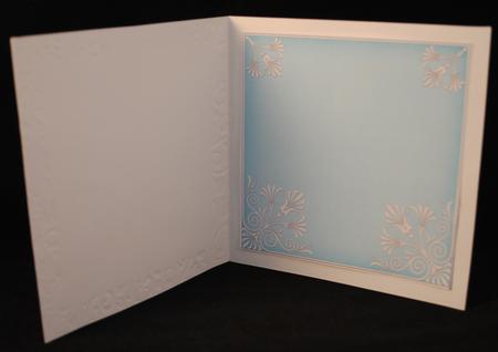 Teal 7in Ornate Lace Tag Matching Insert Panel by Yvonne Middleton