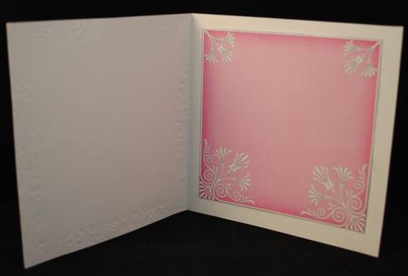 Cerise 7in Ornate Lace Tag Matching Insert Panel by Yvonne Middleton