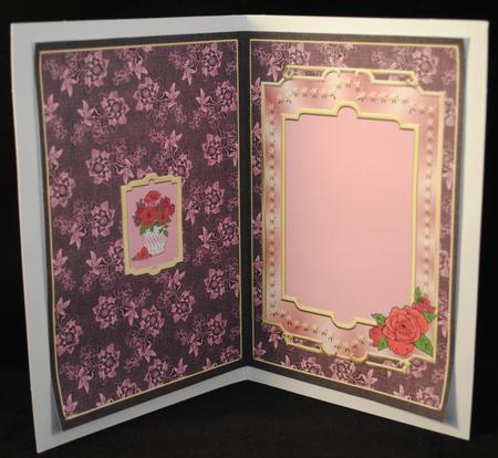 Beautiful Vase of Roses Insert by Yvonne Middleton