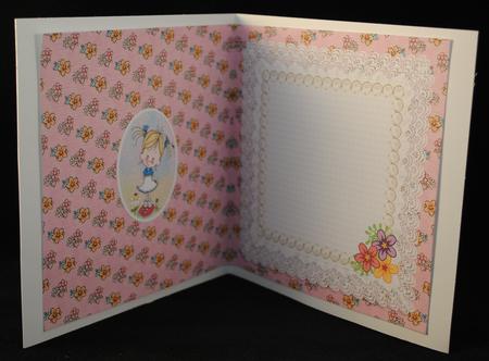 Little Girl with Ladybugs Insert by Yvonne Middleton