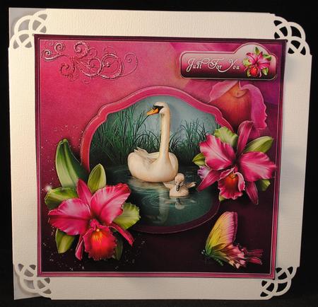An Orchid Dream - 8" Square Card Mini Kit by Yvonne Middleton