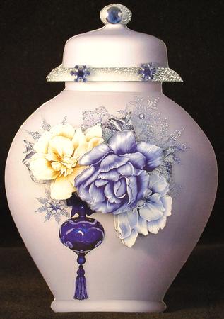 Porcelain Pots Card Mini Kit - Christmas in Lavender by Yvonne Middleton