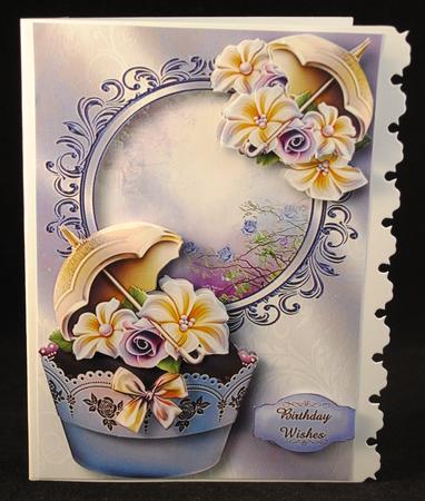 Fabulous Cupcake in Lilac & Cream by Yvonne Middleton