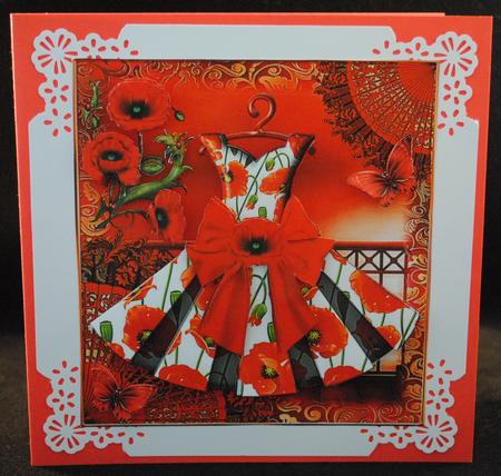 Gorgeous Poppy Dress Card Kit by Yvonne Middleton