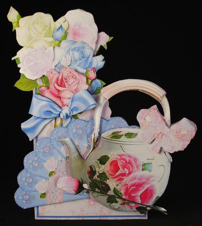 Flowers & Things Shaped Card Kit - Lady's Afternoon by Yvonne Middleton