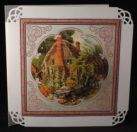 Country Cottage Card with Petal Stacker by Yvonne Middleton