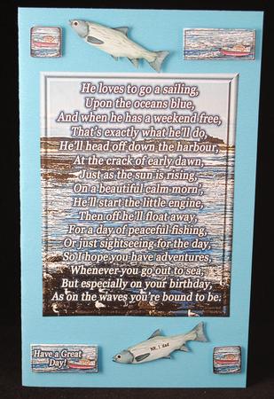 Golfer and Sailing Birthday Verse Toppers by Yvonne Middleton