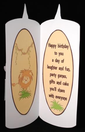 Lion in the Jungle Candle Insert by Yvonne Middleton
